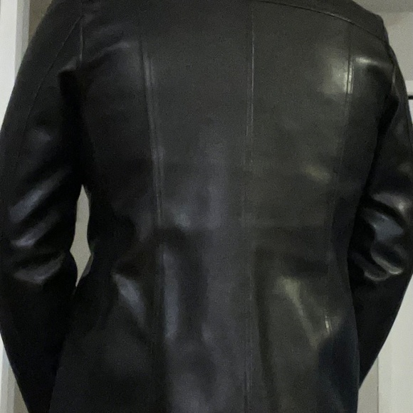 Brand New EMC Boutique Womens button up Leather Jacket. Large - Picture 5 of 6